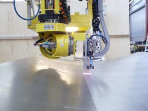 Automation großflaechige Laserreinigung